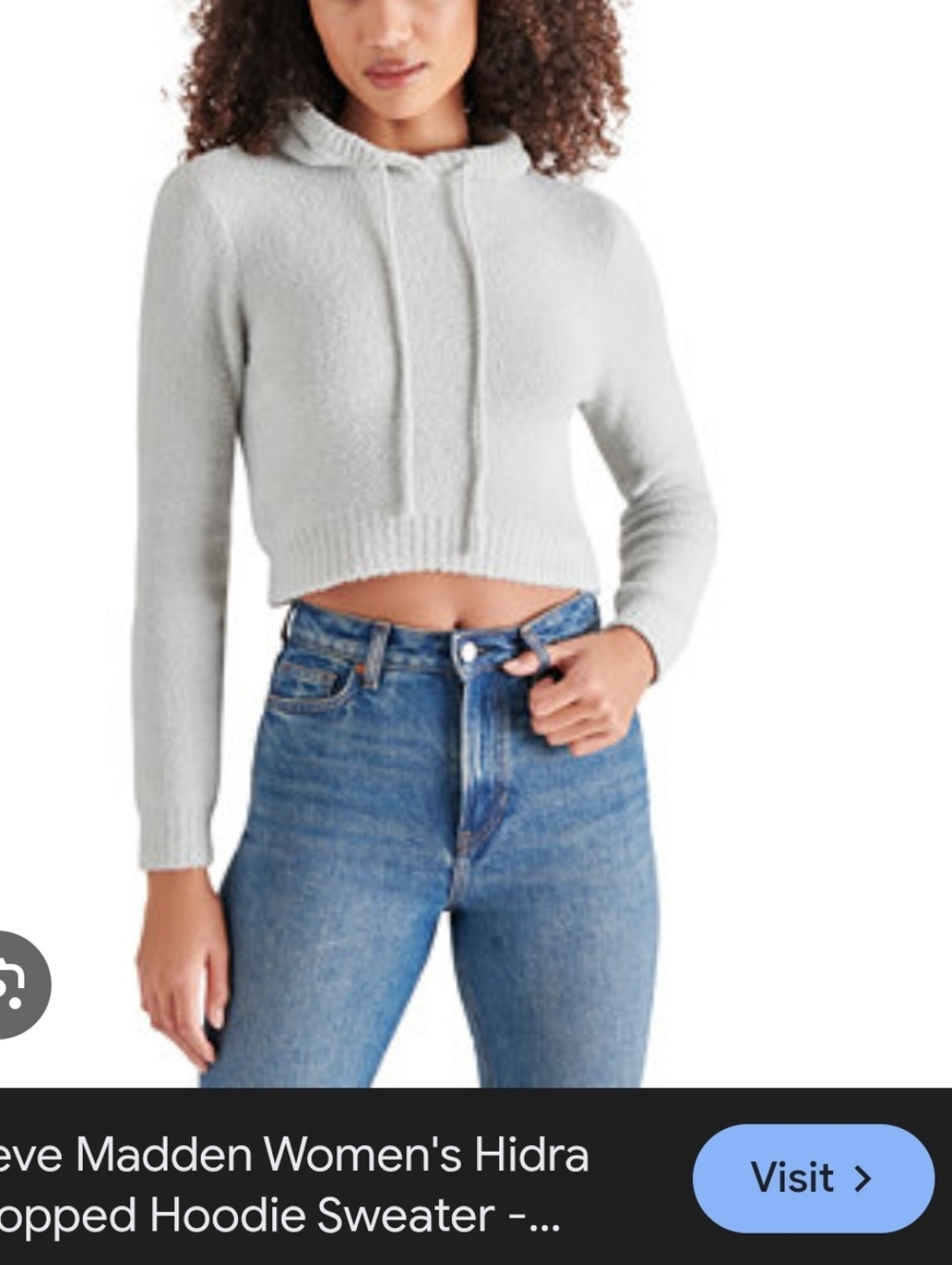 soft crop hoodie